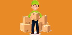 Delivery Man Cartoon | Top 1 Freight